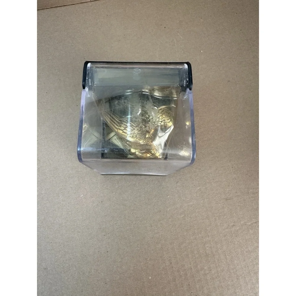 Elgin Collectable Mini Clock – Golden Eagle Figurine (Original Display Case)